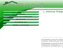 Tablet Screenshot of finishing-touch-painting.com